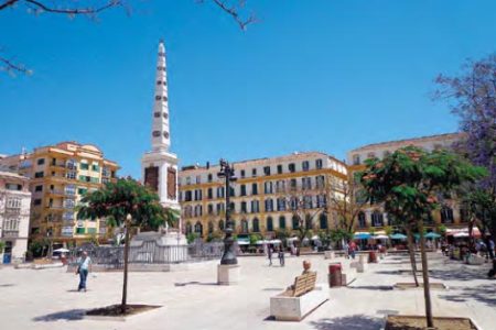 Malaga - Španielsko - Námestie Merced Malaga - Španielsko - Námestie Merced