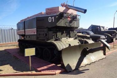 Múzeum kozmonautiky Bajkonur - Požiarny tank GPM-54