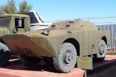 Múzeum kozmonautiky Bajkonur - Obrnené prieskumno-dozorné vozidlo BRDM-1